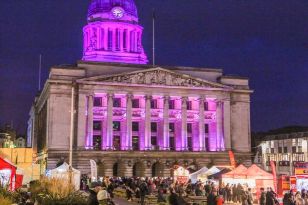 The Council House in purple NPost James Turner 230218JT4-22